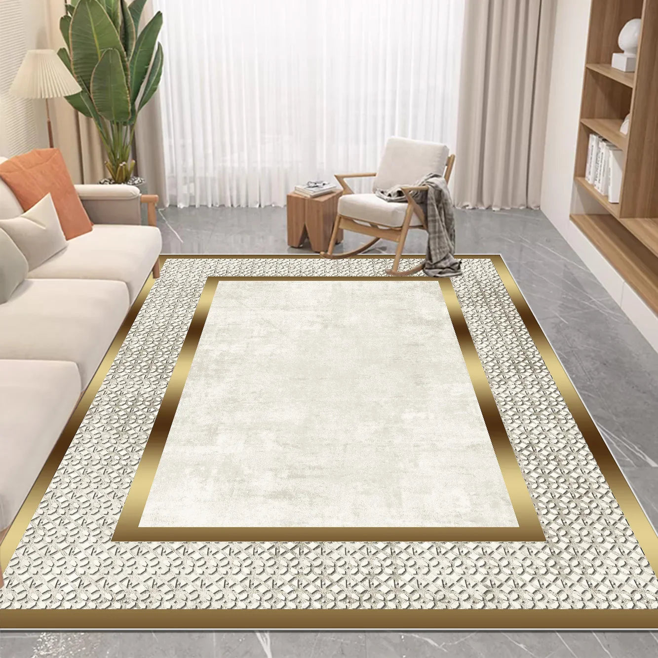 Nordic Luxury Style Carpet in The Living Room Decor Rugs