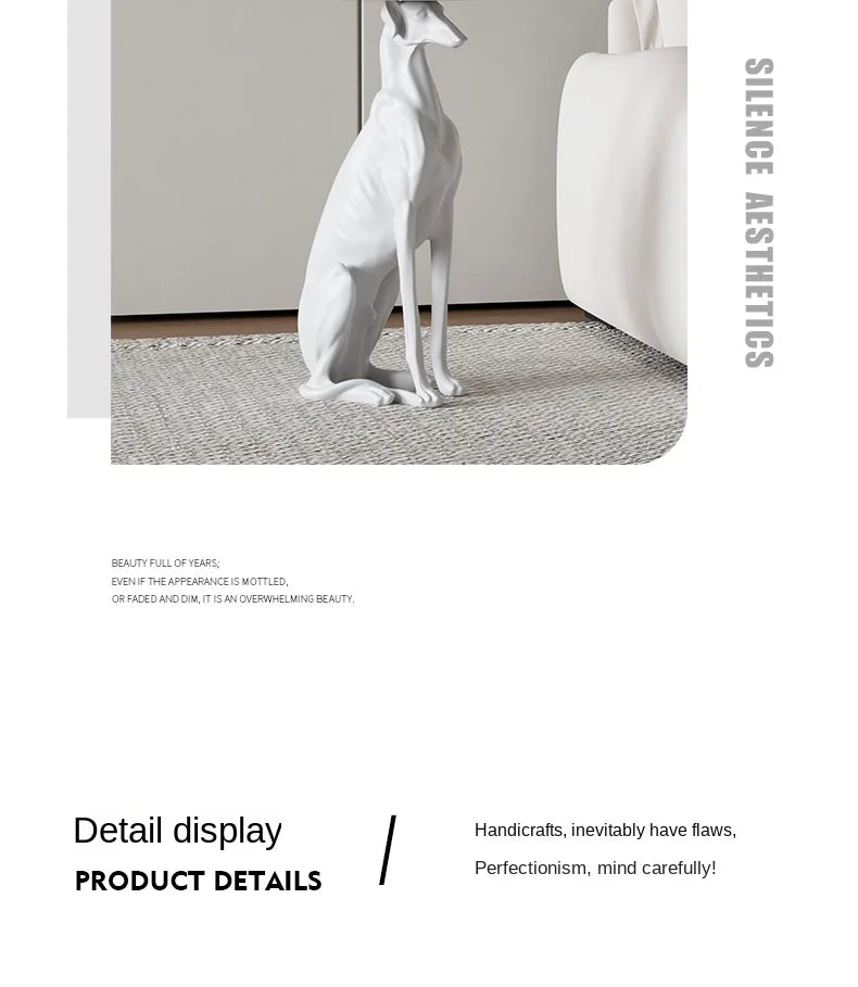 Dog Statue Sculpture, Coffee Table, Living Room Decoration,