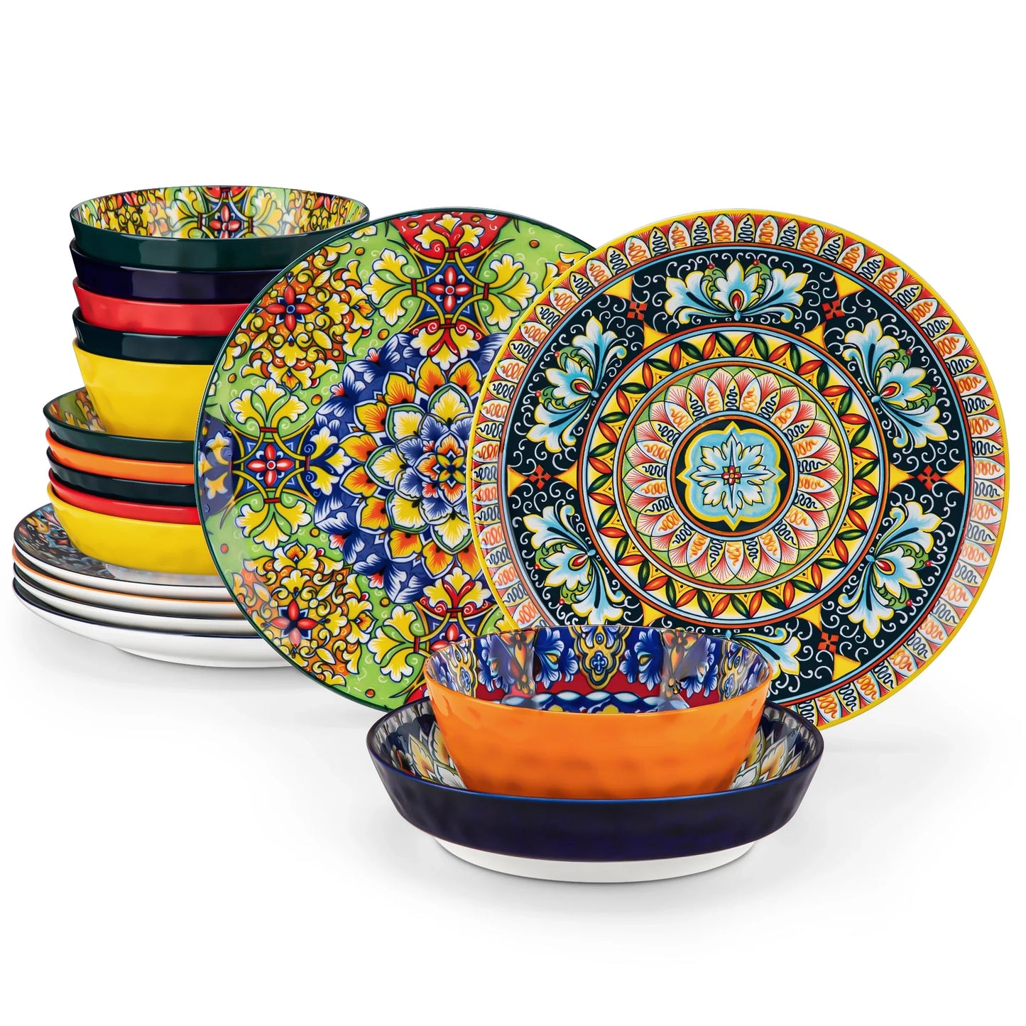 vancasso 12/16/18/24 Piece Ceramic Dinnerware Set For 6