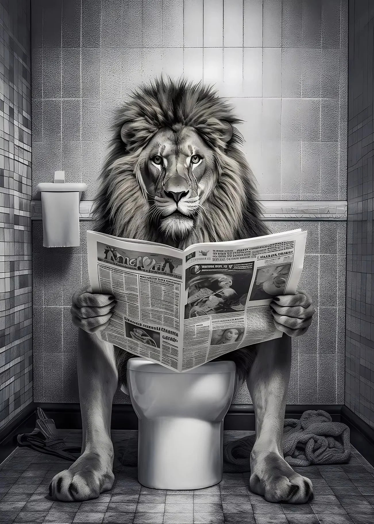 Funny Bathroom   Modern Wall Art