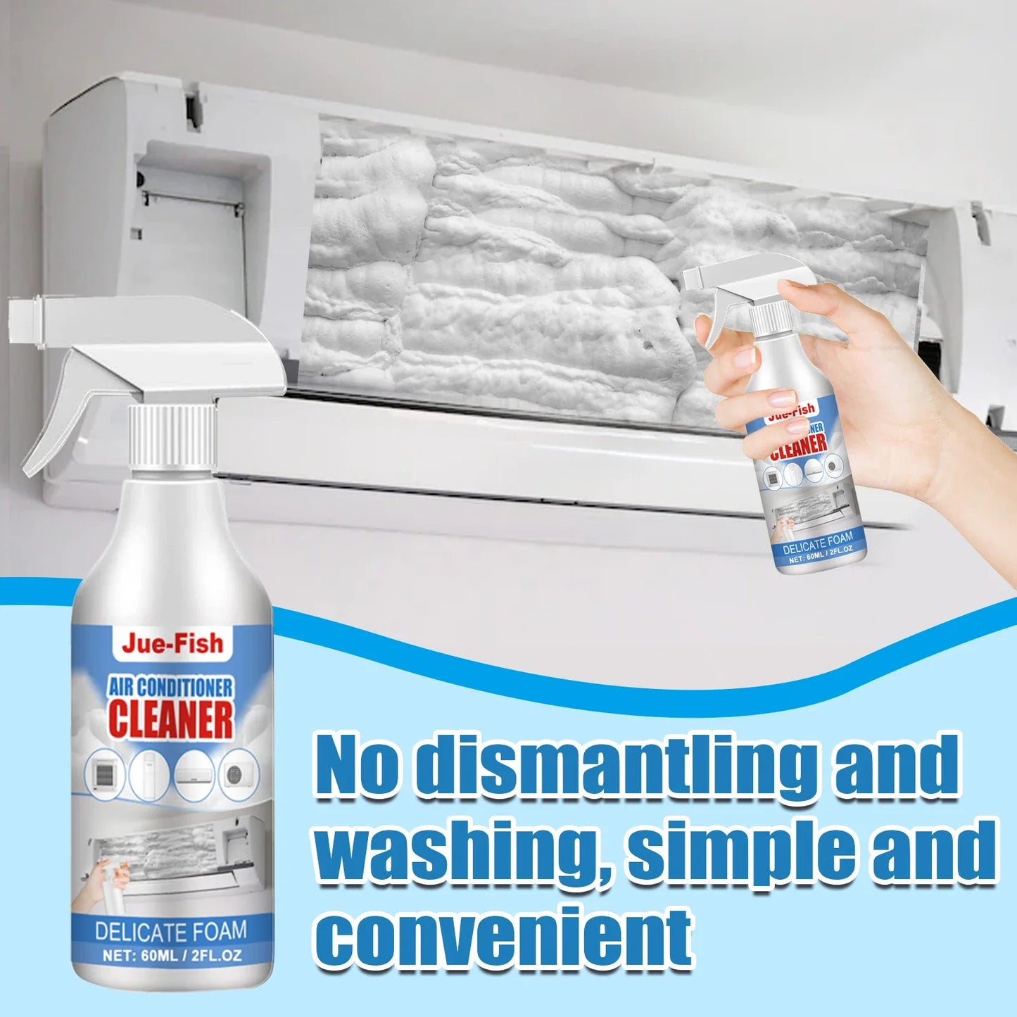 2pcs Air Conditioner Cleaner Spray  Foam Conditioner Cleaning Agent