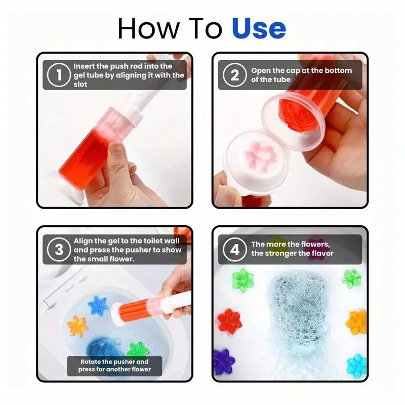 Air Fusion Toilet Cleaning Gel Clean Ocean Fresh Scent 6.43oz 2 Pcs