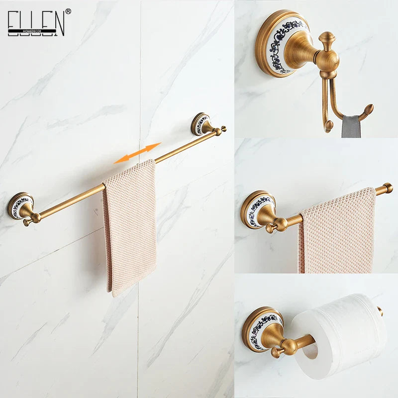 Antique Bronze Bathroom Hardware Set
