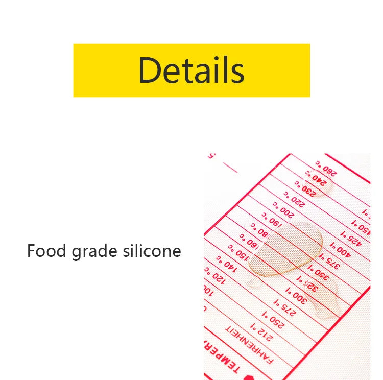 UNTIOR 1PCS Silicone Baking Mat Kneading Pad Dough Mat