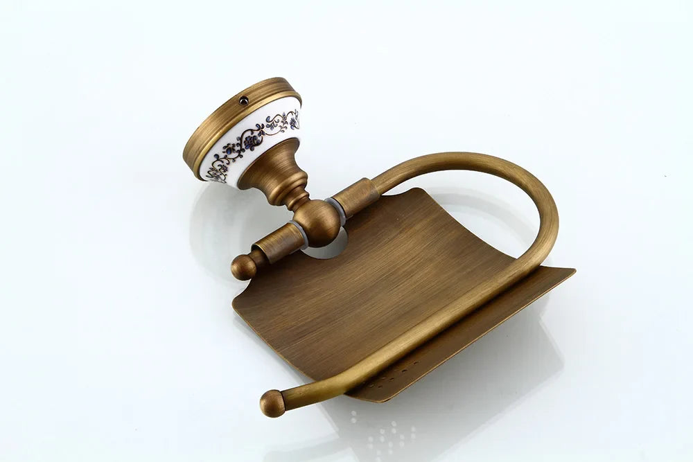 Porcelain Base Bathroom Hardware Set