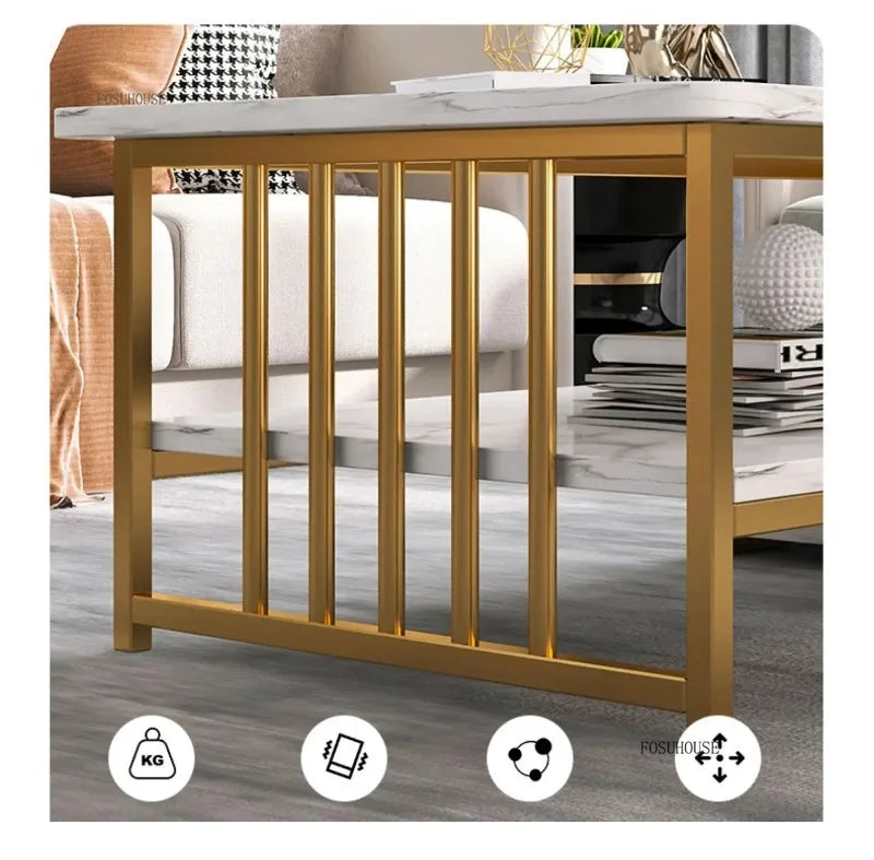 Italian Coffee Table Minimalist Square Nordic Tea  Table Living Room Furniture