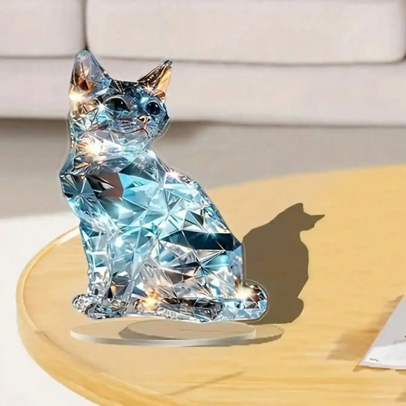 Elegant exotic cat table decoration sculptures,, classic decorations。