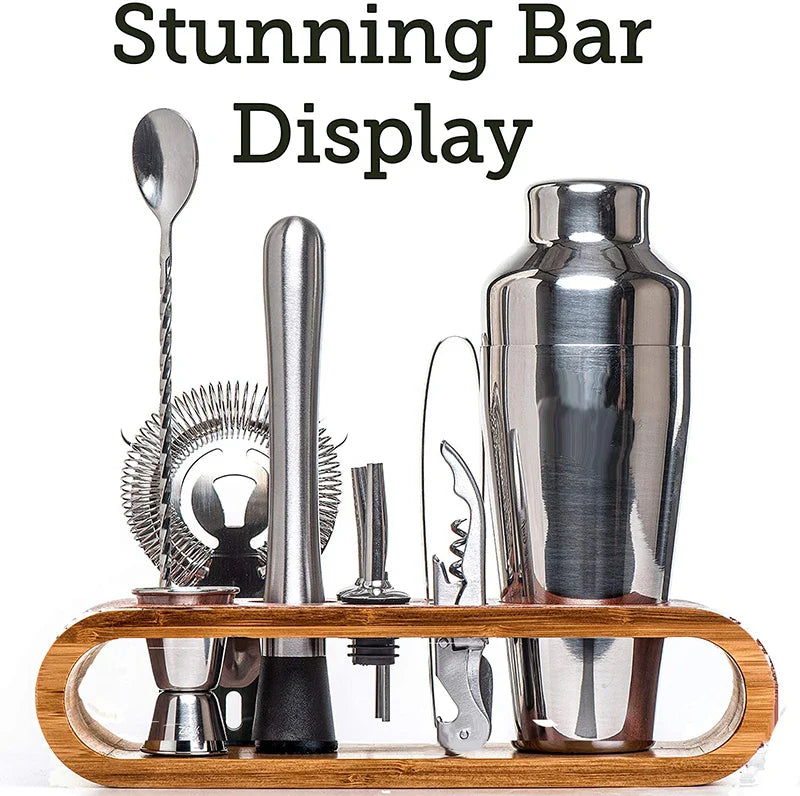 Cocktail Bar set Mixology Bartender Kit: 10-Piece Bar Tool Set