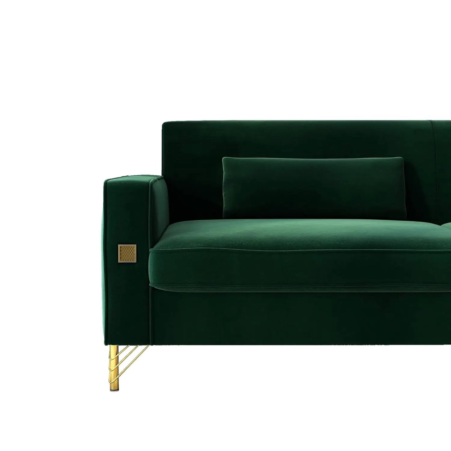 85.63" Velvet Sofa,Modern Loveseat Couch with Pillows Set of 2 for Living Room,Bedroom  6 different colors