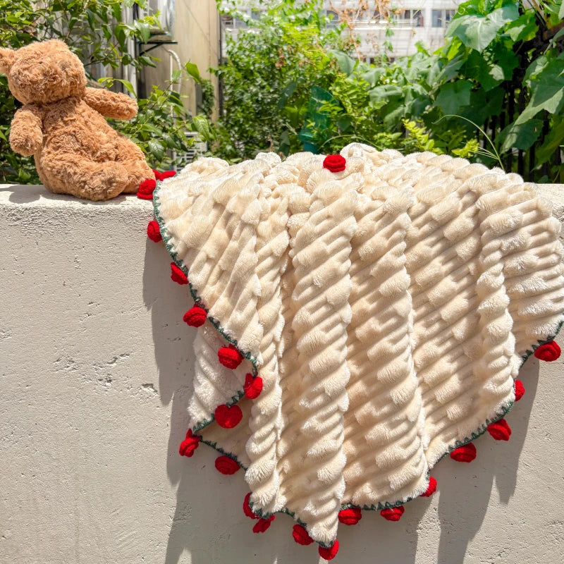 Romantic Rose Bouquet Blanket Soft and Lightweight Throw