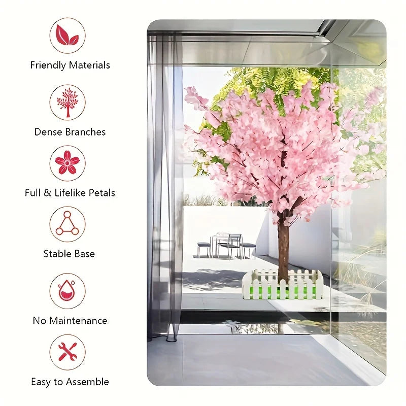 Artificial Cherry Trees Natural Cherry Blossom Pink Tree Outdoor