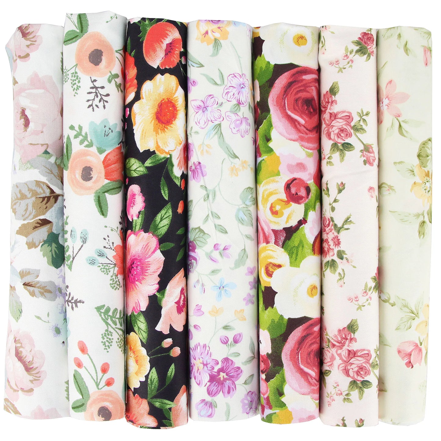 7PCS 50 x 50cm Squares Cotton Craft Fabric