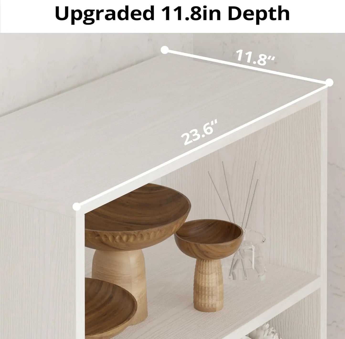 IRONCK Industrial Bookshelves and Bookcases with Doors 11.8 in  5 Shelf  Bookcase