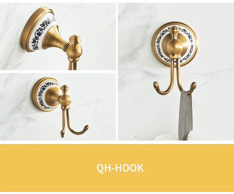Antique Bronze Bathroom Hardware Set