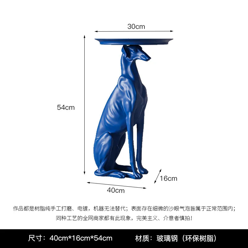 Dog Statue Sculpture, Coffee Table, Living Room Decoration,
