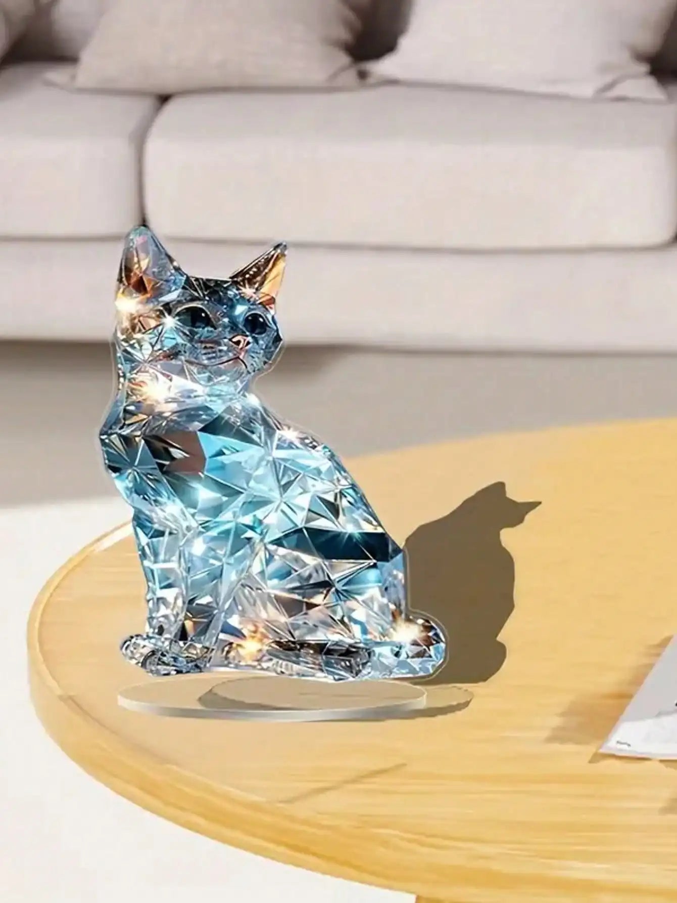 Elegant exotic cat table decoration sculptures,, classic decorations。
