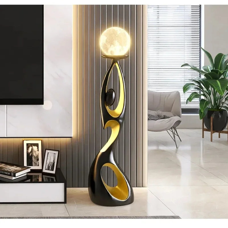 Home Decoration Art Light  Sculpture LED Floor Lamp