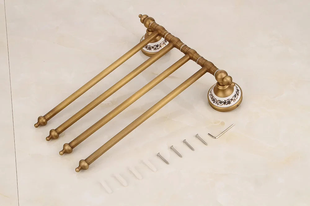 Porcelain Base Bathroom Hardware Set