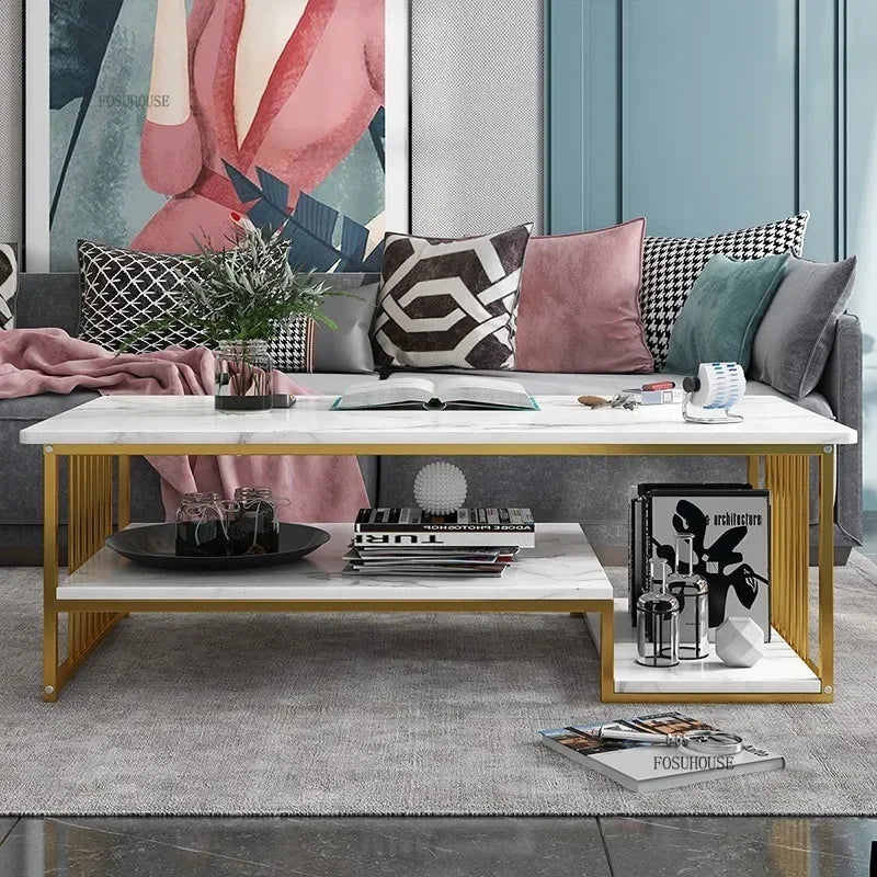 Italian Coffee Table Minimalist Square Nordic Tea  Table Living Room Furniture