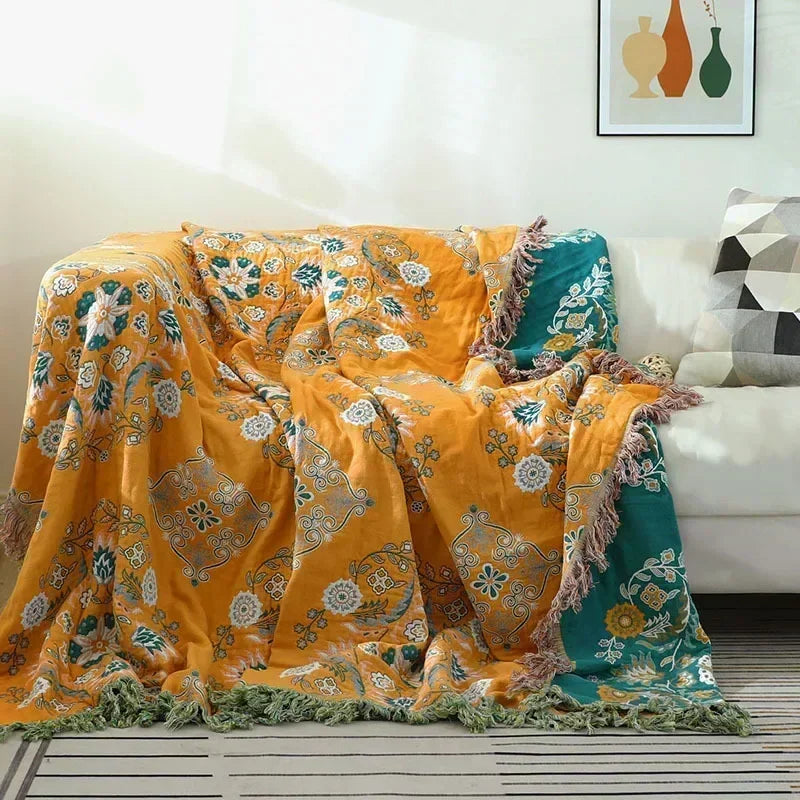 Nordic throw blanket for beds