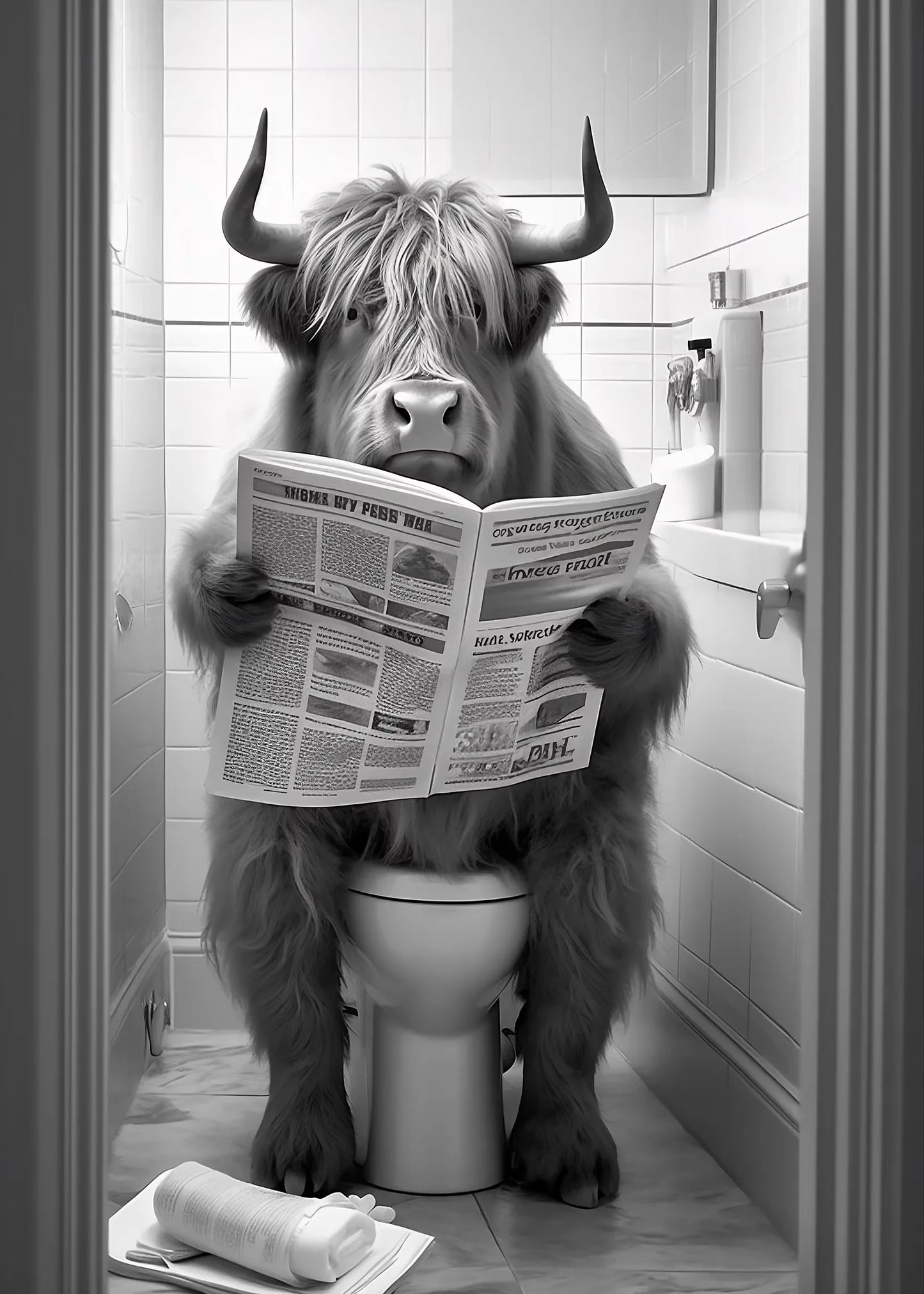 Funny Bathroom   Modern Wall Art