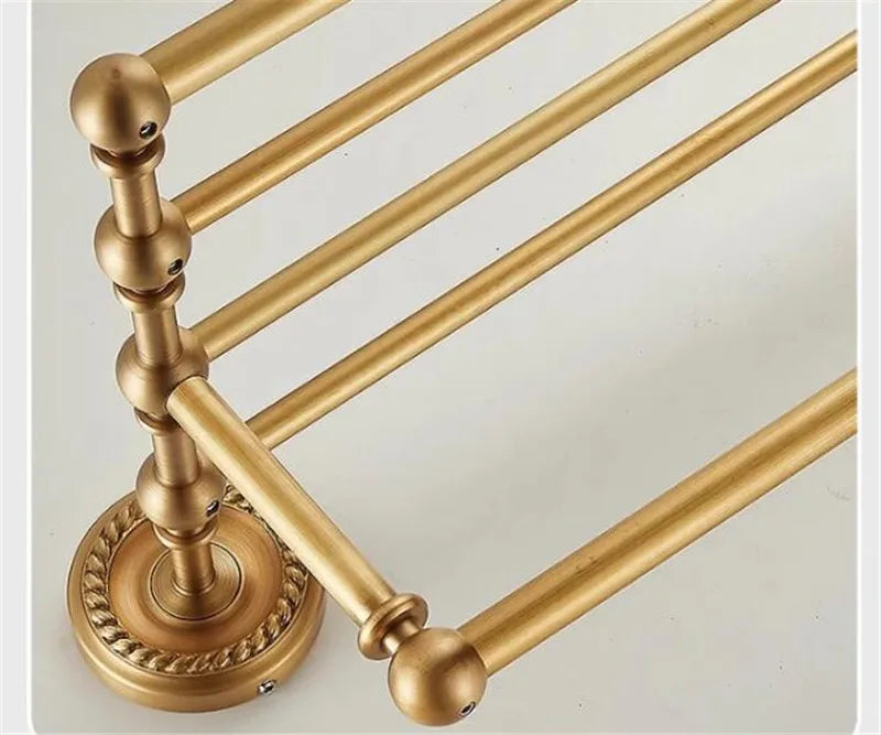 Bathroom Accessories Brass Antique Towel Rack,Paper holder Toilet Brush Holder,Towel Hanger Bath Hardware