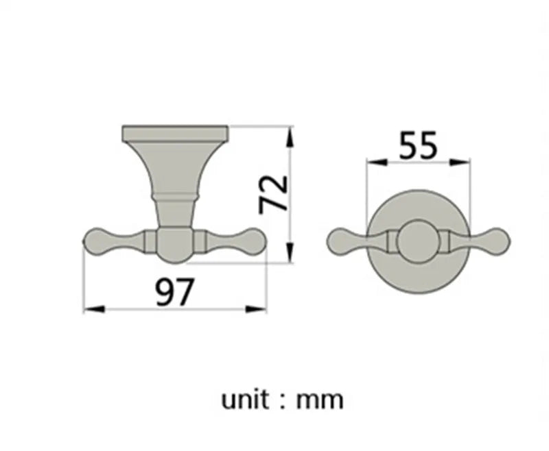 Bathroom Accessories Antique Brass Wall Mounted Toilet Paper Holder Towel Ring Robe Coat Hook