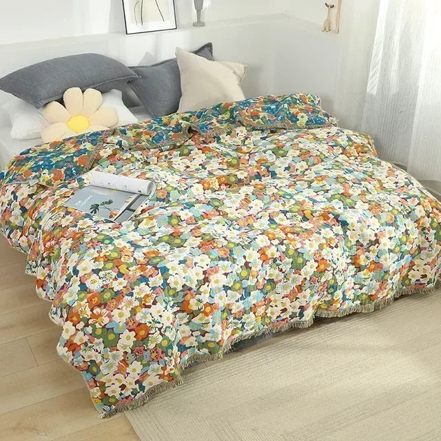 Nordic throw blanket for beds