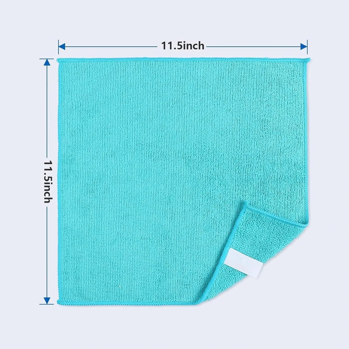 Microfiber Cleaning Cloth 12 Pack Cleaning Towels with 4 Color Assorted 11.5"X11.5"