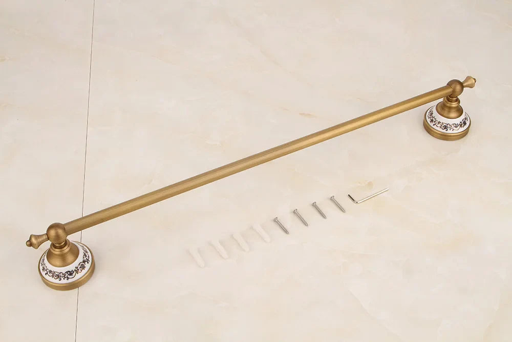 Porcelain Base Bathroom Hardware Set
