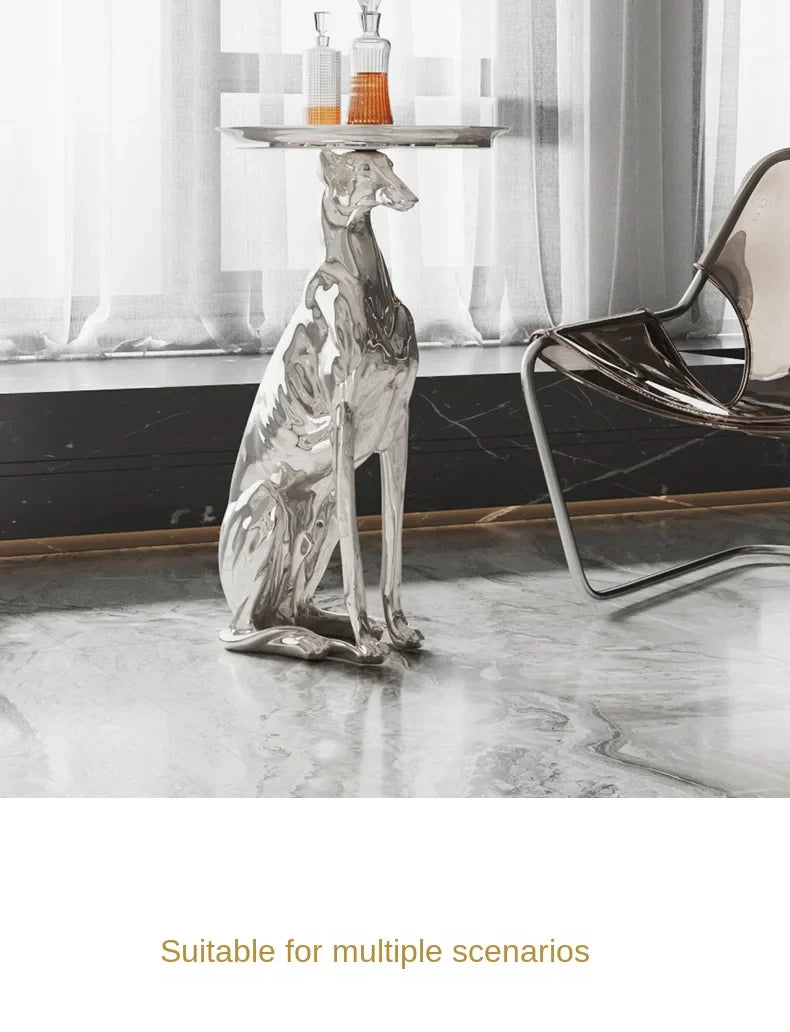 Dog Statue Sculpture, Coffee Table, Living Room Decoration,