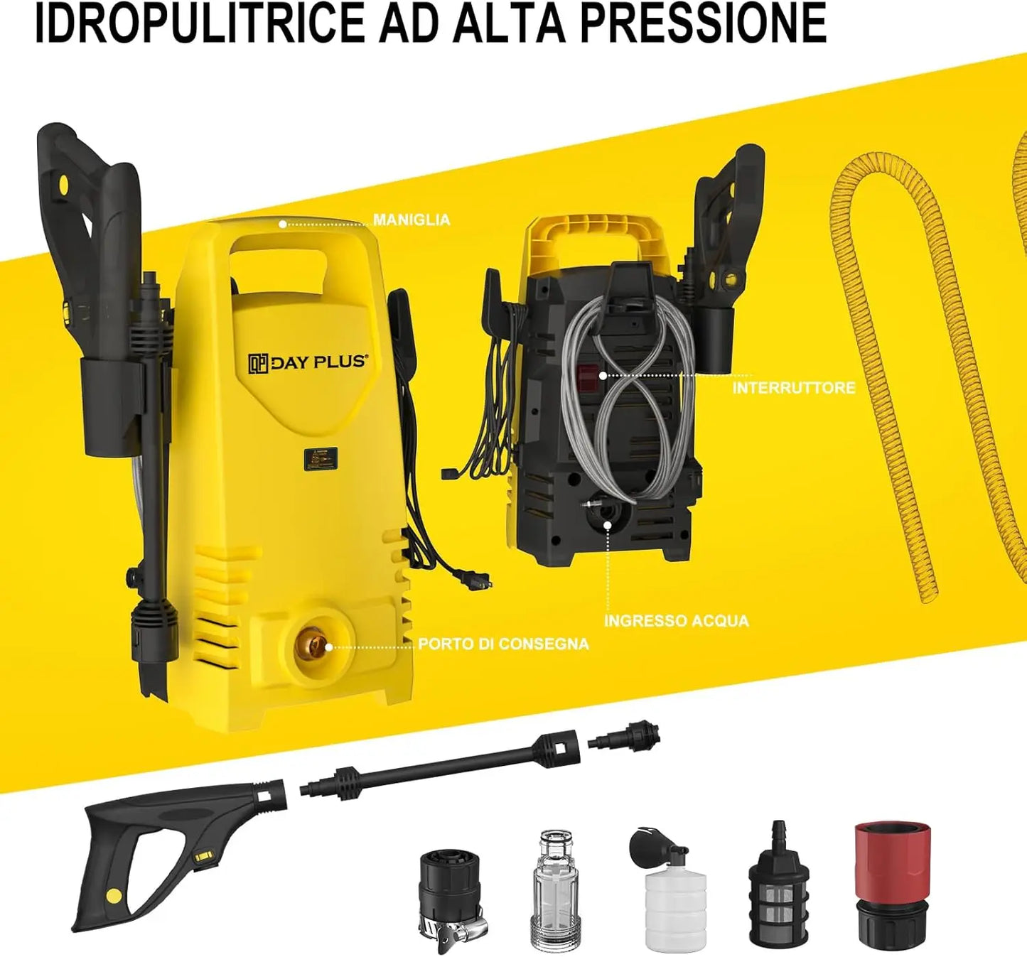 Electric High Pressure Washer for Terraces,Gardens,Cars