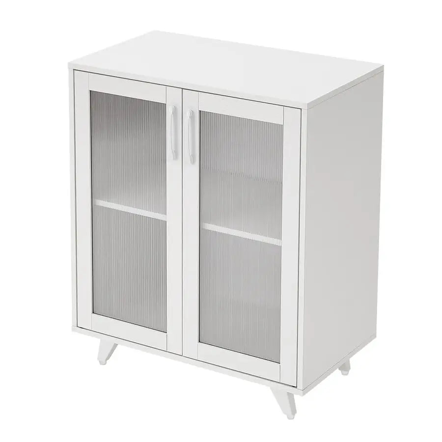 Kitchen Buffet Server Table Accent Sideboard  Cabinet 27inch, White