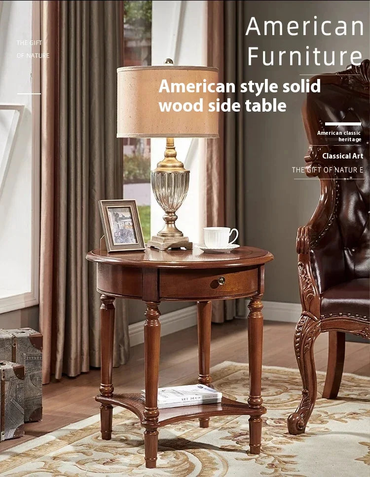 Elegant Center  Wooden Furniture Living Room Corner Sofa Side Coffee