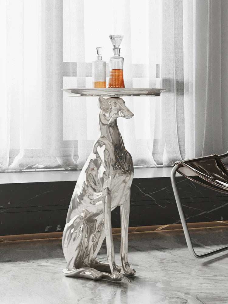 Dog Statue Sculpture, Coffee Table, Living Room Decoration,
