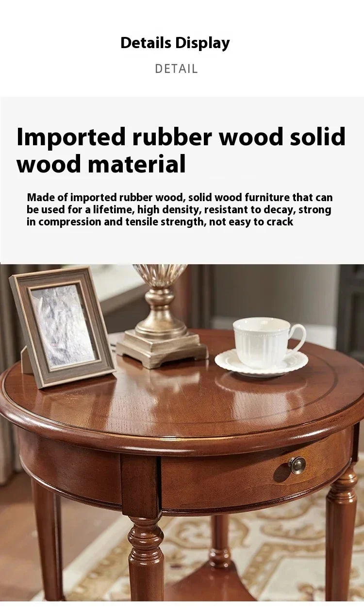 Elegant Center  Wooden Furniture Living Room Corner Sofa Side Coffee