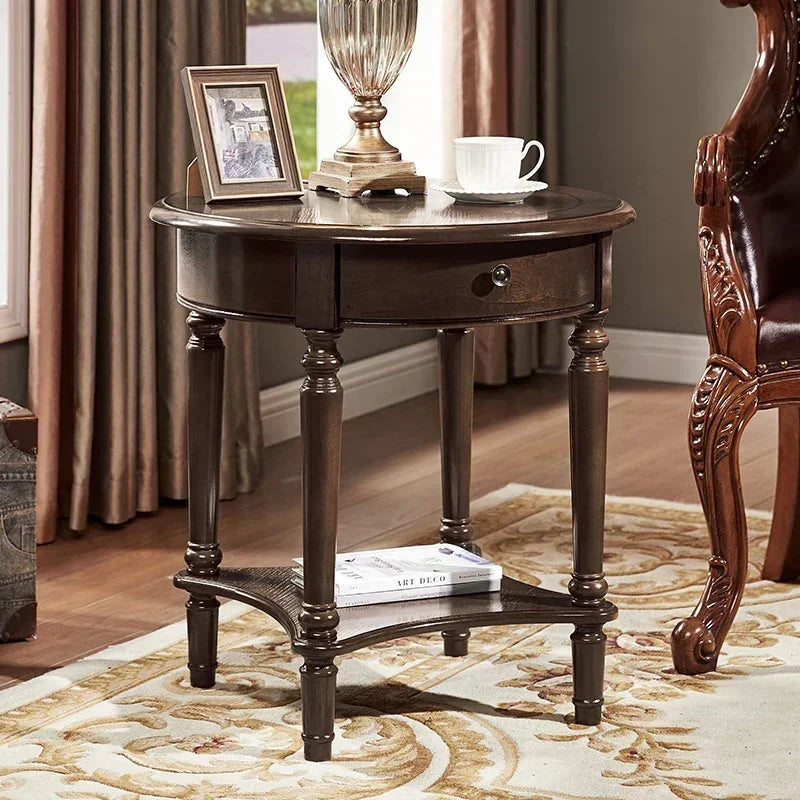 Elegant Center  Wooden Furniture Living Room Corner Sofa Side Coffee