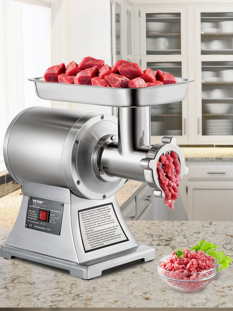 SucceBuy 250Kg/H Electric Meat Mincer Grinder Commercial Kitchen Chopper